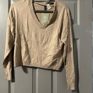 H&M Light Brown Viscose Sweater
